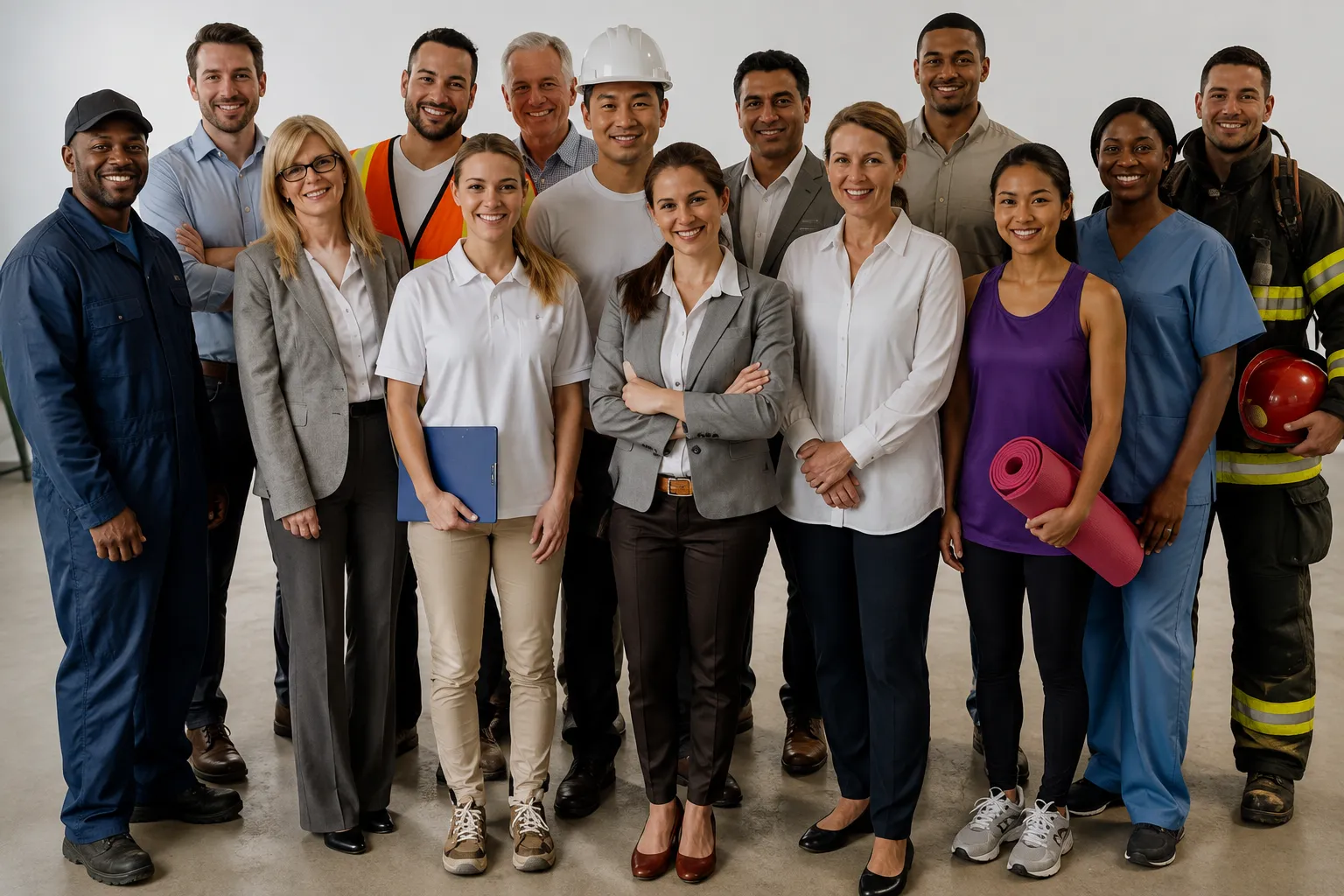 Adults from diverse professions and workplaces who take Heartsaver CPR AED training.